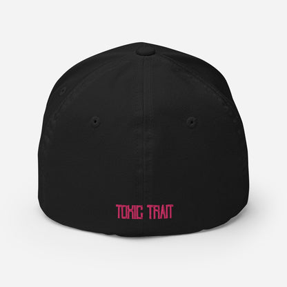 Toxic Trait Pink Structured Twill Flex Fit Cap